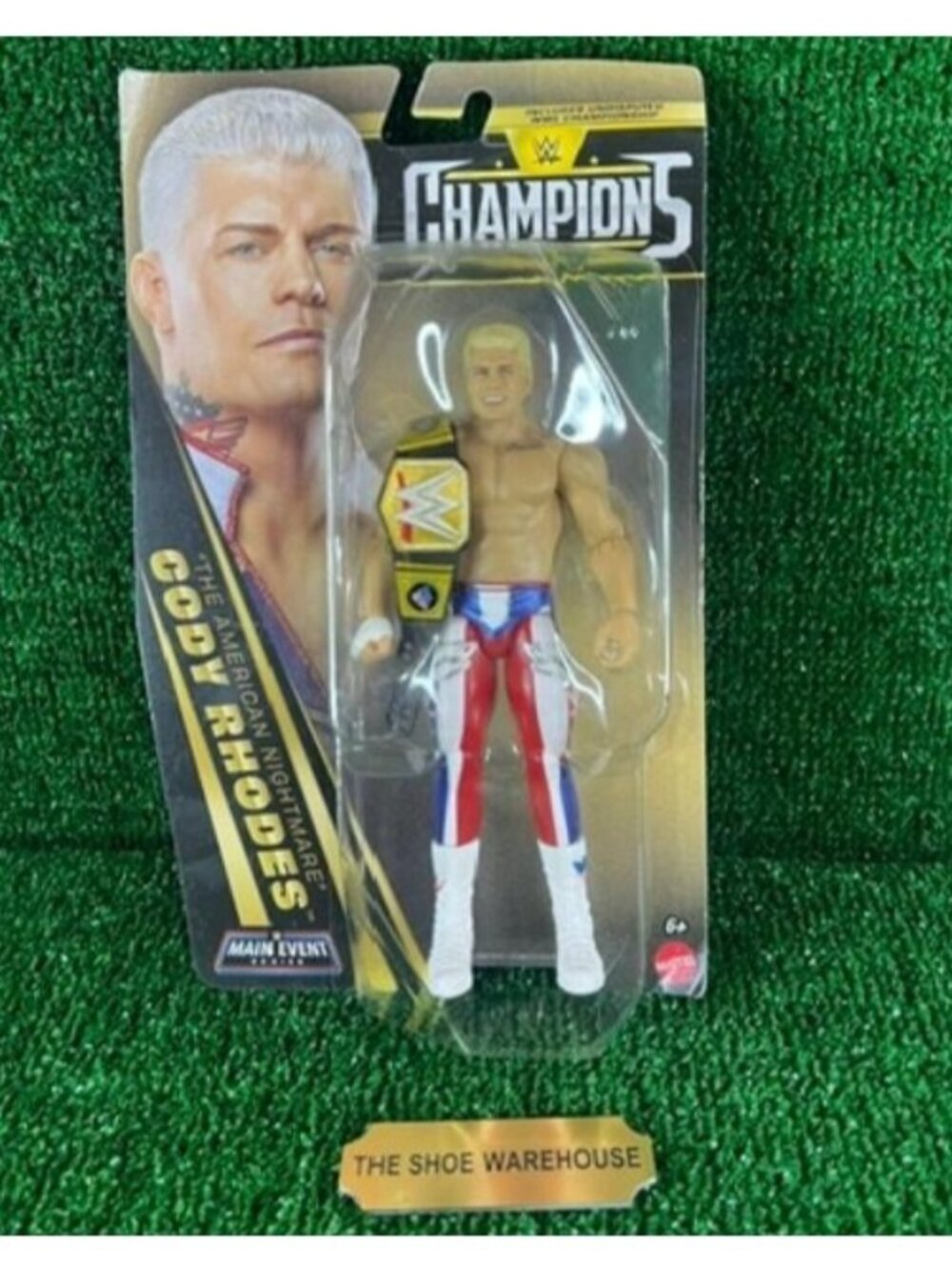 WWE Wrestling Cody Rhodes Main Event Champions 6" Action Figure Belt NEW